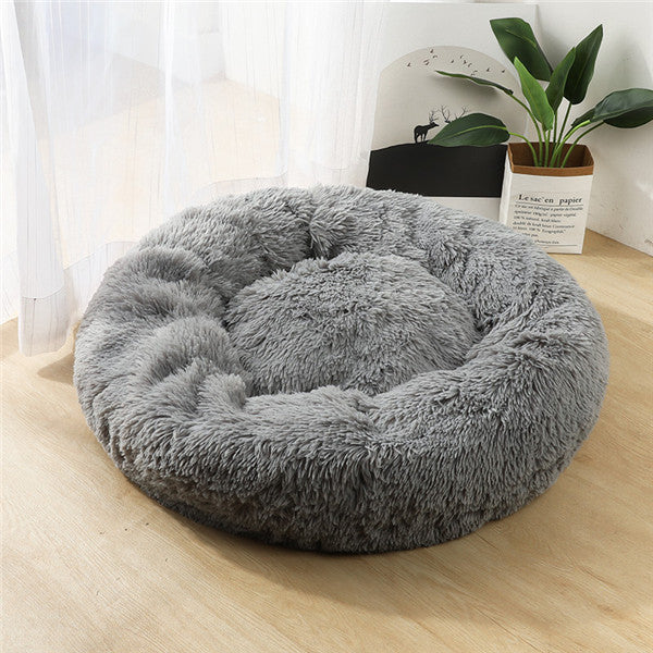 Dog Bed Round Plush Cat Litter