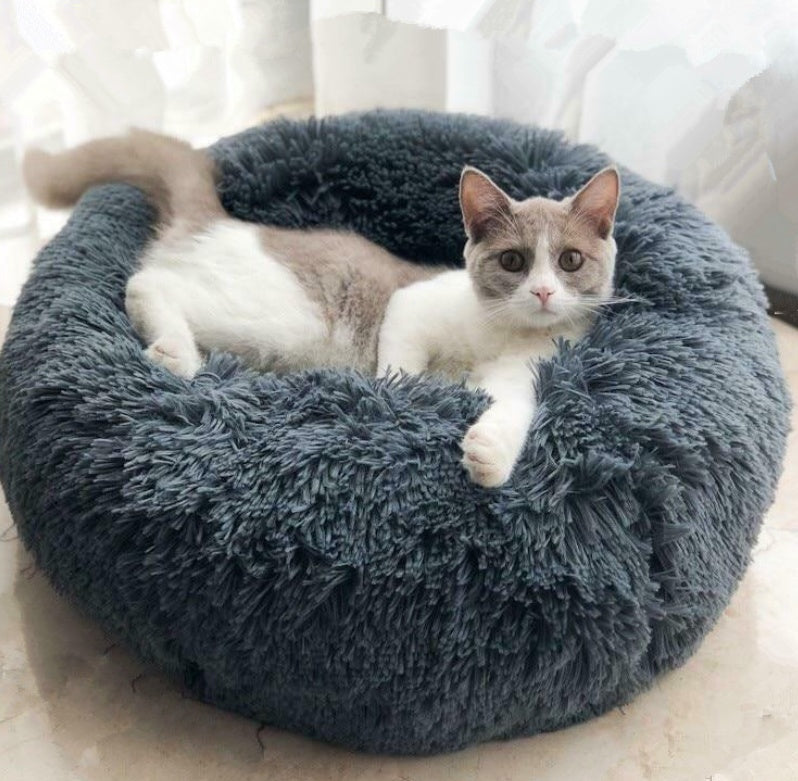Dog Bed Round Plush Cat Litter