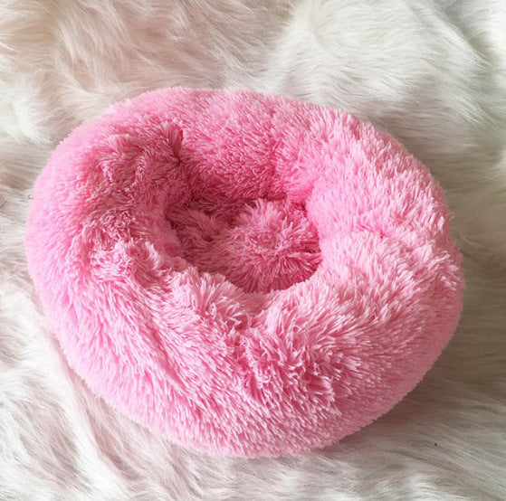 Dog Bed Round Plush Cat Litter