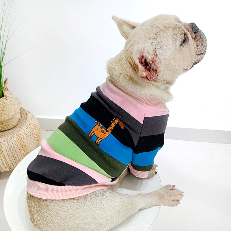 Rainbow Pet Clothing Velvet
