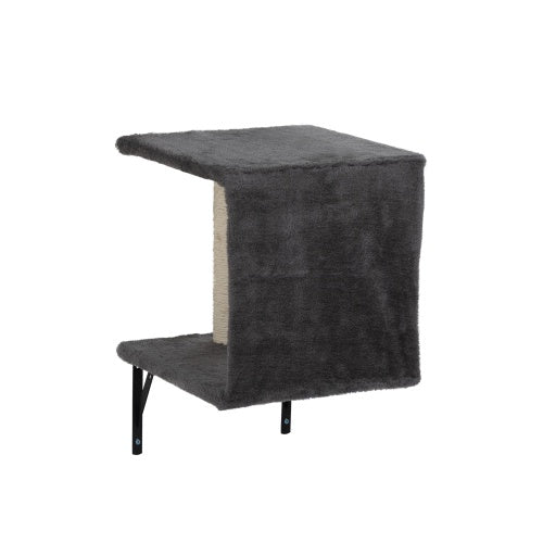5 Pieces Of Multi-storey Wall-mounted Indoor Cat Tree Furniture With Scratch Board