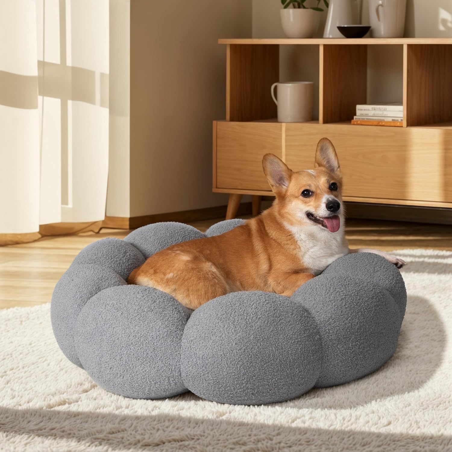 Cat Beds Fluffy Flower Kennel